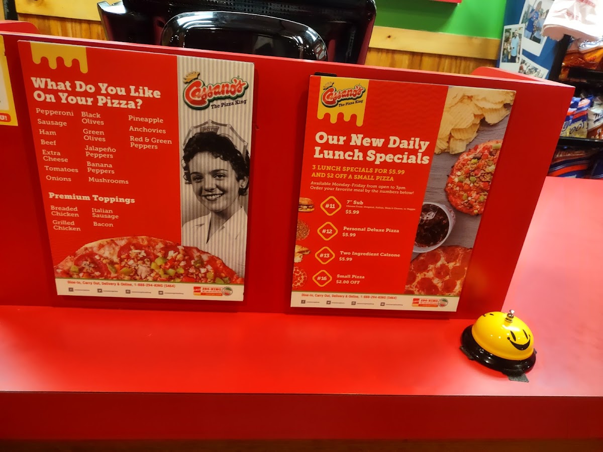 Menu Cassano's The Pizza King-2