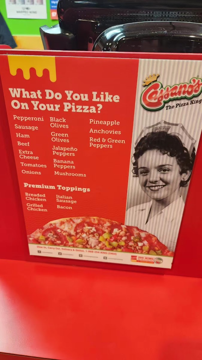 Menu Cassano's The Pizza King-5